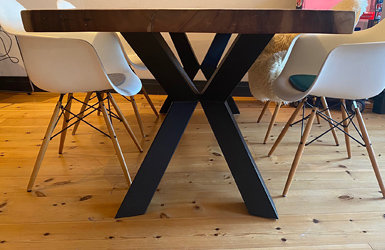 Das besondere Tischgestell Raute im Sondermaß - Das besondere Tischgestell Raute im Sondermaß