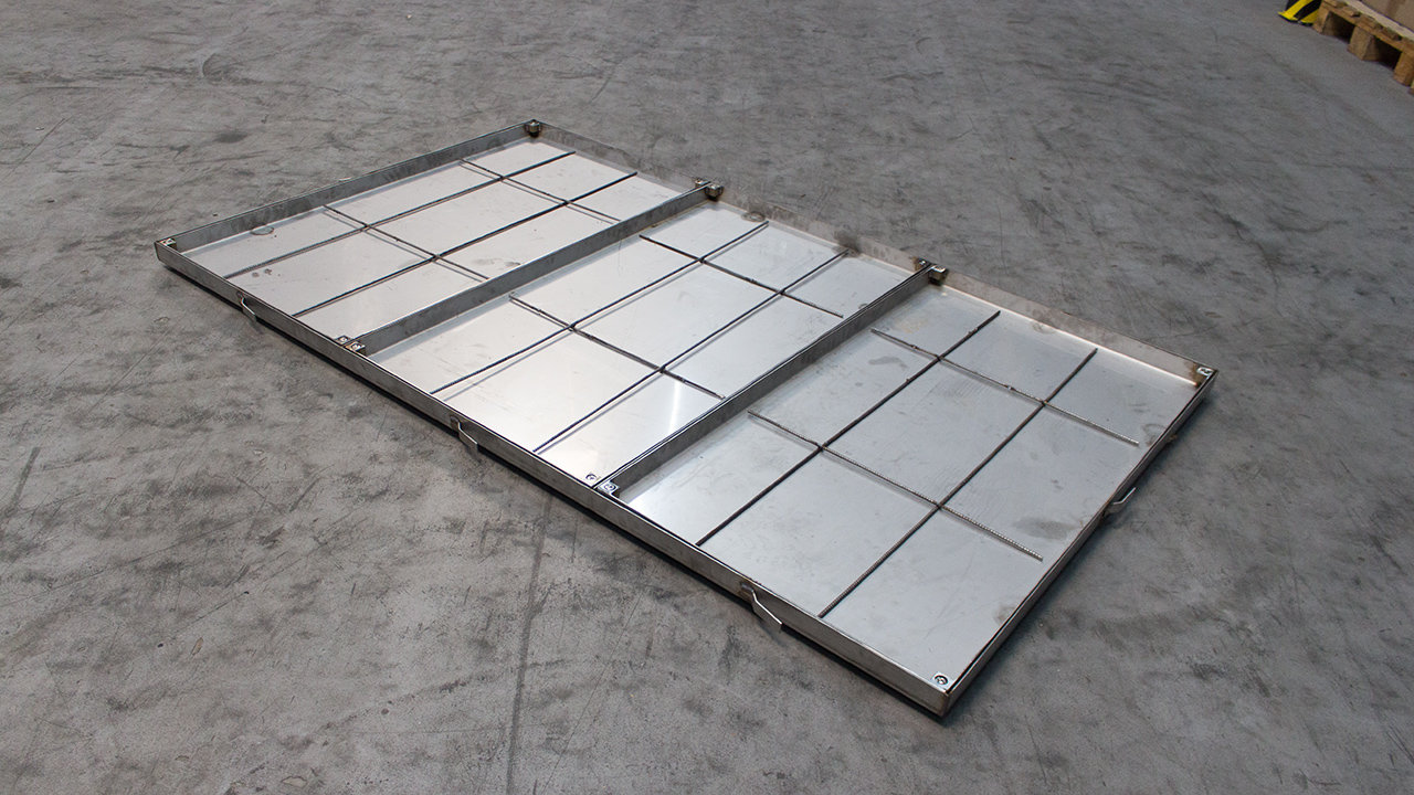 Edelstahl-Schachtabdeckung 40,6 X 40,6 Cm – Quadratisch, Rostfrei, Für Auffahrt & Garten