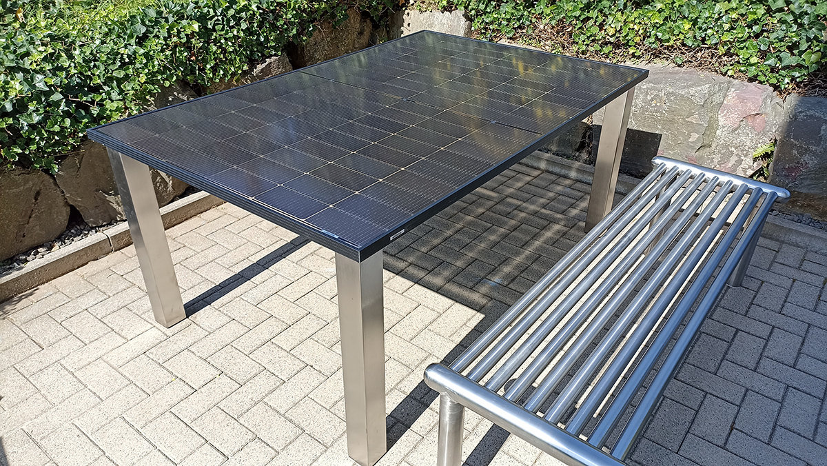 Solartisch PV-Tisch selbst bauen