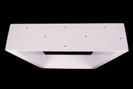 Tischgestell weiß TUGw-600 breit Tischuntergestell Tischkufe Kufengestell (1 Paar)