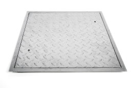 SA-625x645mm Stahl Schachtabdeckung verzinkt begehbar...