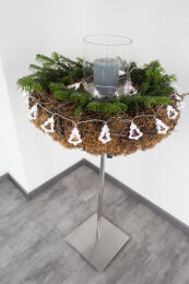 Adventskranz Ständer Edelstahl Höhe 950mm...