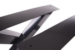 Tischgestell schwarz TUXs-490 breit Tischuntergestell Tischkufe Kufengestell (1 Paar)