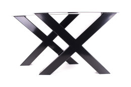 Tischgestell schwarz TUXs-490 breit Tischuntergestell Tischkufe Kufengestell (1 Paar)