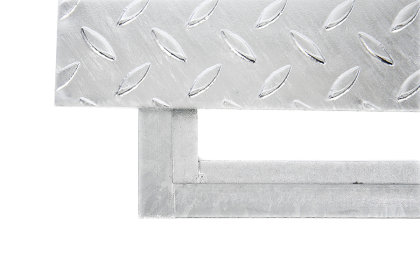 70x70 cm Schachtabdeckung verzinkt begehbar Tränenblech Riffelblech Deckel Stahl 