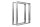 Tischgestell Edelstahl TR 80x20 800 Untergestell Kufen Tischuntergestell Tischkufe Design Tisch Esstisch, 2 Stk