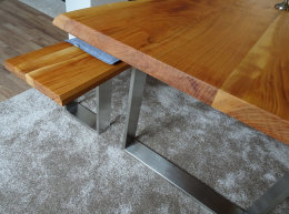 Tischgestell Edelstahl TU 100x40 800 Untergestell Kufen Tischuntergestell Tischkufe Design Tisch Esstisch, 2 Stk