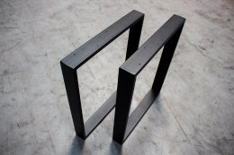Tischgestell Stahl schwarz matt Serie-TR80sms...
