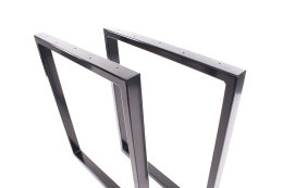 Tischgestell schwarz glanz TRGsg 50x30 Tischuntergestell Tischkufe Kufengestell Industrie Breite 500 mm - 1 Stück (1 Rahmen)