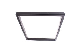 Tischgestell schwarz glanz TRGsg 50x30 Tischuntergestell Tischkufe Kufengestell Industrie Breite 800 mm - 1 Paar (2 Rahmen)