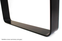 Tischgestell Stahl schwarz matt Struktur TGF 100x10 sms 700 rund gebogen Tischkufe, 1 Stk