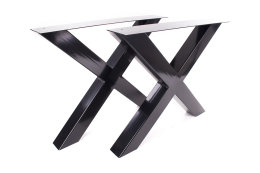 Tischgestell schwarz TUXs-490 breit Tischuntergestell Tischkufe Kufengestell (1 Rahmen)