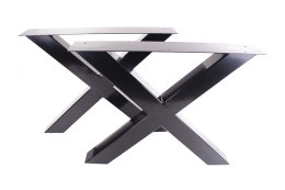 Tischgestell schwarz TUXs-590 breit Tischuntergestell Tischkufe Kufengestell (1 Rahmen)