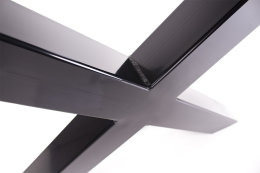 Tischgestell schwarz TUXs-590 breit Tischuntergestell Tischkufe Kufengestell (1 Rahmen)
