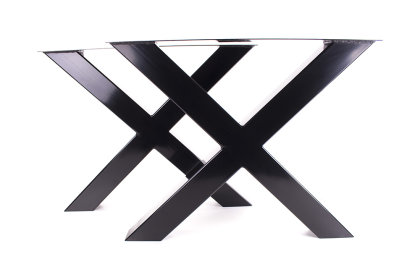 Tischgestell schwarz TUXs-790 breit Tischuntergestell Tischkufe Kufengestell 