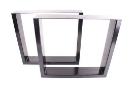 Tischgestell Stahl schwarz TUGs 150x50 Tischuntergestell Tischkufe Kufengestell