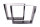 Tischgestell Stahl schwarz Serie-TUGs Tischuntergestell Tischkufe Kufengestell Profil 150x50 mm Breite 900 mm - 1 Paar (2 Rahmen)