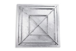 SAB-30 Schachtabdeckung Stahl verzinkt befahrbar Tränenblech Schachtdeckel 300 x 300 mm
