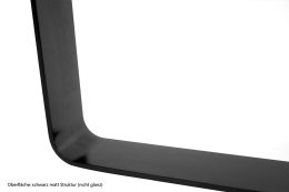 Tischgestell Stahl schwarz matt TGF 100x10 sm 600-900 rund gebogen Untergestell