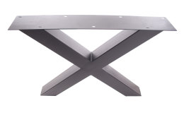 Tischgestell TUXsm schwarz matt Tischuntergestell Tischkufe Breite 490 mm - 1 Tischkreuz
