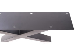 Tischgestell TUXsm schwarz matt Tischuntergestell Tischkufe Breite 990 mm - 1 Tischkreuz