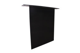 Stahlwange SWG55-s Tischuntergestell Tischgestell gerade schwarz matt (1 Paar)