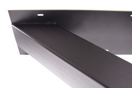 Tischgestell Stahl schwarz matt TUX 100x100 600 Tischkufe Kreuz X-Gestell Tischuntergestell 1 Stk