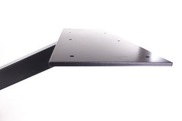 Kreuzgestell Stahl schwarz matt GX80x80 L1600 Tischgestell K&uuml;chentisch Esstisch Tischuntergestell X-Gestell
