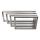 Waschbecken Konsole Edelstahl Träger TRG50x30mm-200/300 Waschtisch Wandkonsole Regalhalter Konsolenhalterung Gestell (1 Paar)