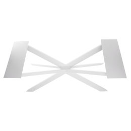 Kreuzgestell Stahl weiß matt GX80x40 L1600 Spider Esstisch Tischgestell Wohnzimmer Tisch Küchentisch