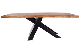 Kreuzgestell Stahl schwarz matt Tokio L1200 Tischgestell K&uuml;chentisch Esstisch Tischuntergestell X-Gestell