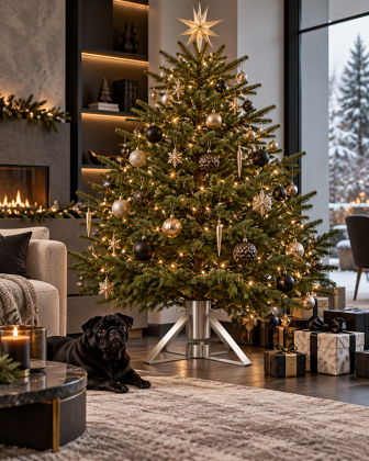 Weihnachtsbaumständer aus Edelstahl V2A