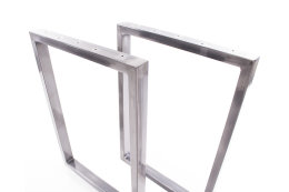 Tischgestell Rohstahl TRGk-800 breit Tischuntergestell Tischkufe Kufengestell (1 Paar)