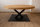 Couchtischgestell Stahl schwarz matt Struktur Paris 60x60 Couchtisch Wohnzimmertisch Küchentisch Esstisch Tischuntergestell X-Gestell Kreuzgestell einteilig