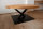 Couchtischgestell Stahl schwarz matt Struktur Paris 60x60 Couchtisch Wohnzimmertisch Küchentisch Esstisch Tischuntergestell X-Gestell Kreuzgestell einteilig
