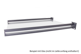 Vordachhalter Anthrazit Grau VL-850 (1 Paar) Schlitz Vordachsystem Vordach Vordachtr&auml;ger Stahlvordach Glasvordach T&uuml;rvordach Haust&uuml;r Halter