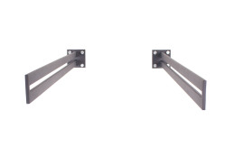 Vordachhalter Anthrazit Grau VL-950 (1 Paar) Schlitz Vordachsystem Vordach Vordachtr&auml;ger Stahlvordach Glasvordach T&uuml;rvordach Haust&uuml;r Halter