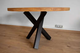 Tischgestell Stahl schwarz matt Tres 80x80 L600 für...