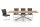 Kreuzgestell Edelstahl V2A GX80x80 L1850 Tischgestell Küchentisch Esstisch Tischuntergestell X-Gestell