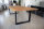 Tischgestell Stahl TU 100x40 10x4 Metall schwarz matt Tischuntergestell Tischkufe Kufengestell Tischbeine Tischfu&szlig; Industriedesign Esstisch Schreibtisch