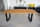 Tischgestell Stahl TU 100x40 10x4 Metall schwarz matt Tischuntergestell Tischkufe Kufengestell Tischbeine Tischfuß Industriedesign Esstisch Schreibtisch 600mm (1 Stück)