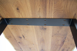 Tischgestell Stahl TU 100x40 10x4 Metall schwarz matt Tischuntergestell Tischkufe Kufengestell Tischbeine Tischfuß Industriedesign Esstisch Schreibtisch 700mm (1 Paar)