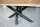 Kreuzgestell Stahl schwarz matt MIRONDO 90 L1400 Tischgestell Küchentisch Esstisch Tischuntergestell X-Gestell
