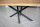 Kreuzgestell Stahl schwarz matt MIRONDO 60 L1400 Tischgestell Küchentisch Esstisch Tischuntergestell X-Gestell