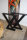 Tischgestell Stahl TUXII80x20-735/600(450) schwarz matt Struktur (1 Paar)