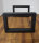 Waschbecken Konsole Stahl schwarz matt Träger 50x30mm 5x3cm Waschtisch Wandkonsole Industriedesign Vintage Regalhalter Konsolenhalterung Gestell (1 Paar) H 300 x B 400
