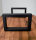 Waschbecken Konsole Stahl schwarz matt Träger 50x30mm 5x3cm Waschtisch Wandkonsole Industriedesign Vintage Regalhalter Konsolenhalterung Gestell (1 Paar) H 300 x B 400