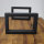 Waschbecken Konsole Stahl schwarz matt Träger 50x30mm 5x3cm Waschtisch Wandkonsole Industriedesign Vintage Regalhalter Konsolenhalterung Gestell (1 Paar) H 300 x B 400