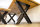 Tischgestell Rohstahl Klarlack matt Doppel T-Träger HEB100 TUX L700 Vollmaterial Metall Tischuntergestell Tischkufe Kufengestell Tischbeine Tischfuß Industriedesign Esstisch Schreibtisch