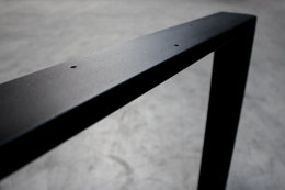 Tischgestell schwarz matt TR80sms-500 breit Tischuntergestell Tischkufe Kufengestell (1 Paar)